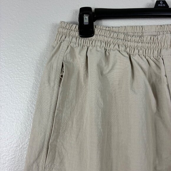 NWOT Adidas Men’s Premium Woven Ripstop Cargo Pants Beige Sz M Streetwear - Picture 2 of 8